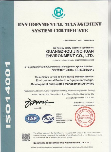 Китай Guangzhou Geemblue Environmental Equipment Co., Ltd. Сертификаты